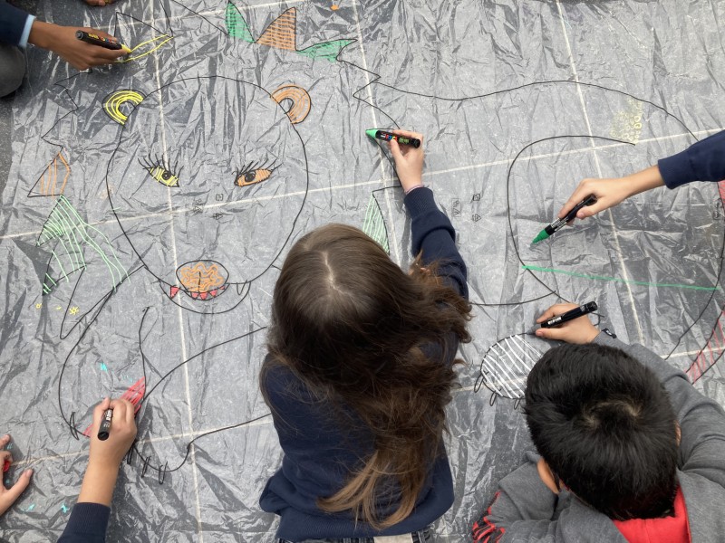 children drawing